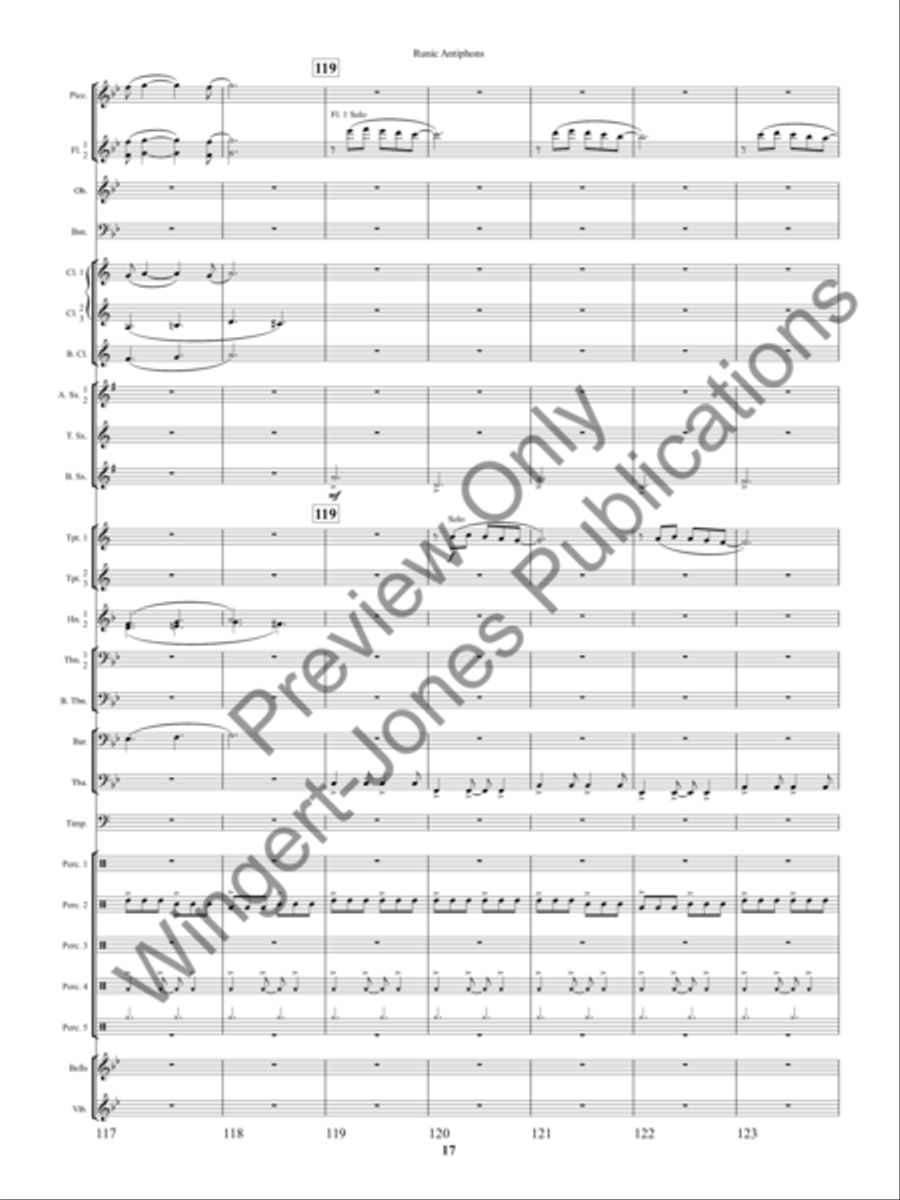 Ancient Apparitions Concert Band scores gallery preview page 20