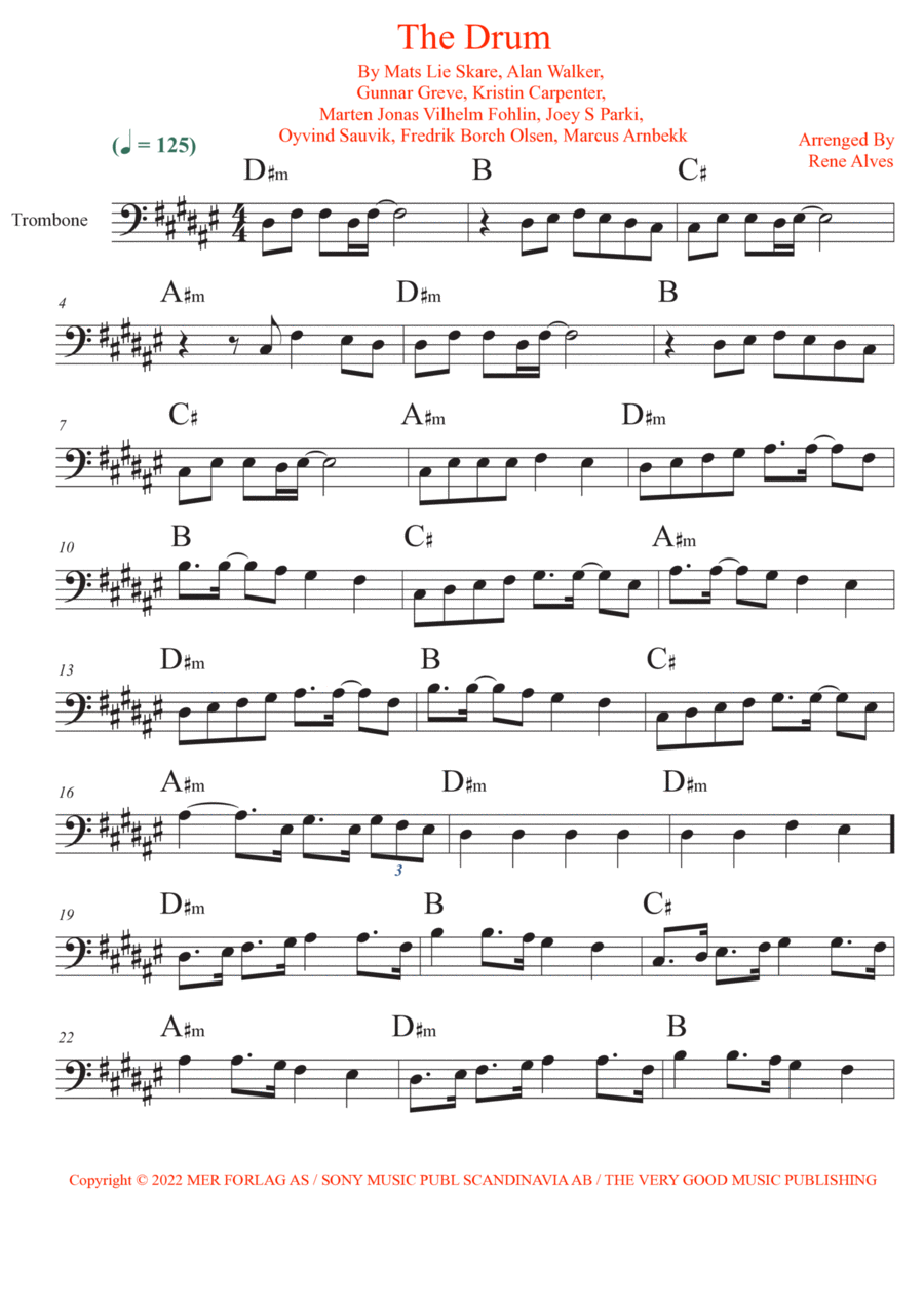 The Drum Percussion scores gallery preview page 1