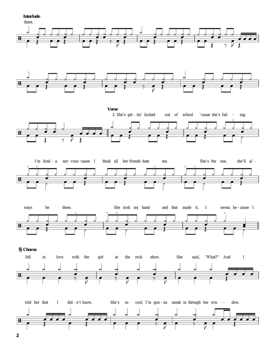 The Rock Show Drum Set scores gallery preview page 2
