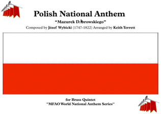 Book cover for Polish National Anthem for Brass Quintet (MFAO World National Anthem Series)