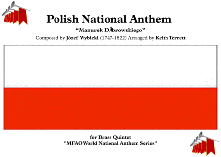 Polish National Anthem for Brass Quintet (MFAO World National Anthem Series) image number null
