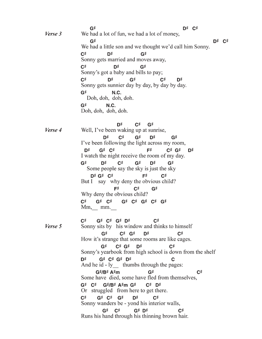 The Obvious Child Piano Solo scores gallery preview page 2