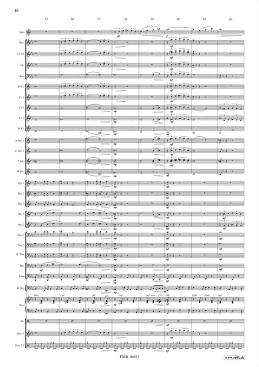 Blue Clarinet Concert Band scores gallery preview page 11