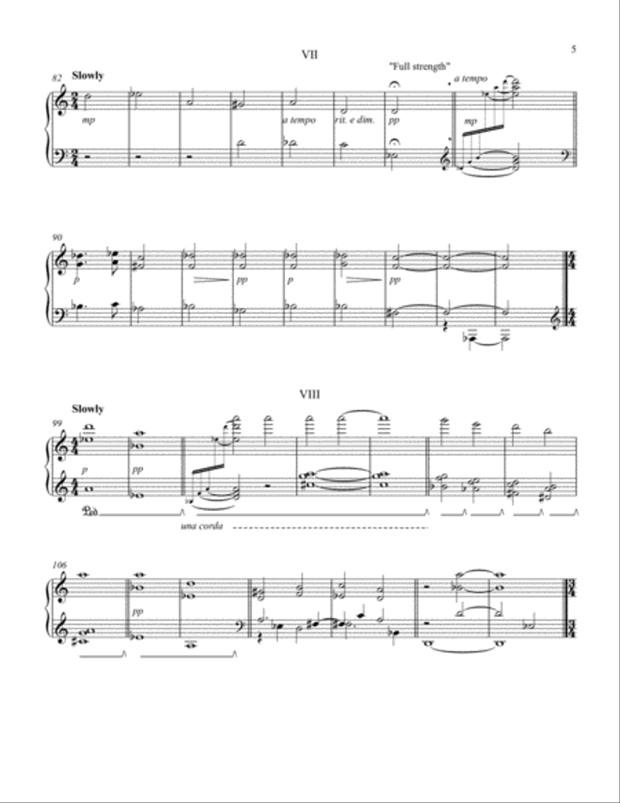 Cascando Variations, with 2 optional Overtures Piano Solo scores gallery preview page 5