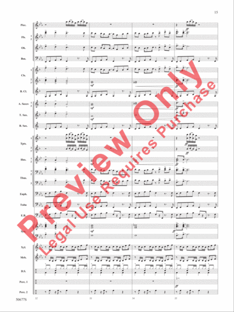 Thriller Thriller Concert Band scores gallery preview page 16