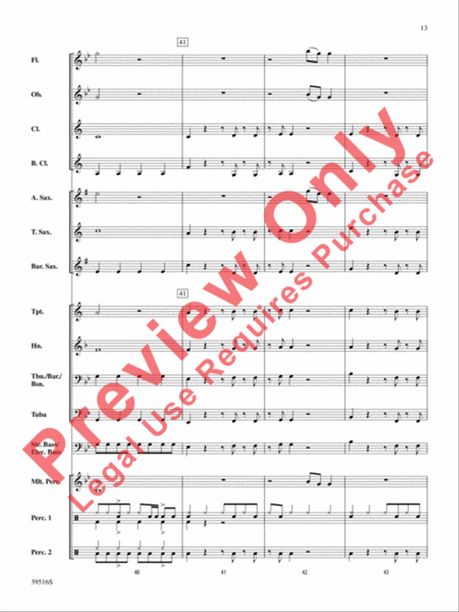 Like Money Concert Band scores gallery preview page 14