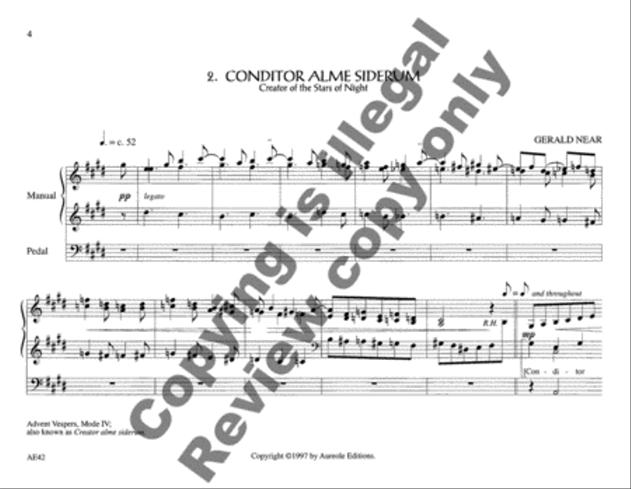 Chantworks, Set I Advent, Christmas, Epiphany Organ scores gallery preview page 5
