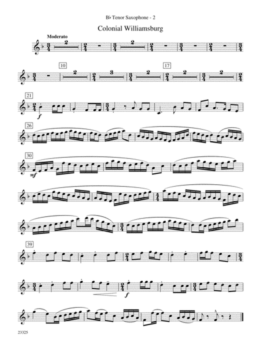 A Virginia Trilogy: B-flat Tenor Saxophone