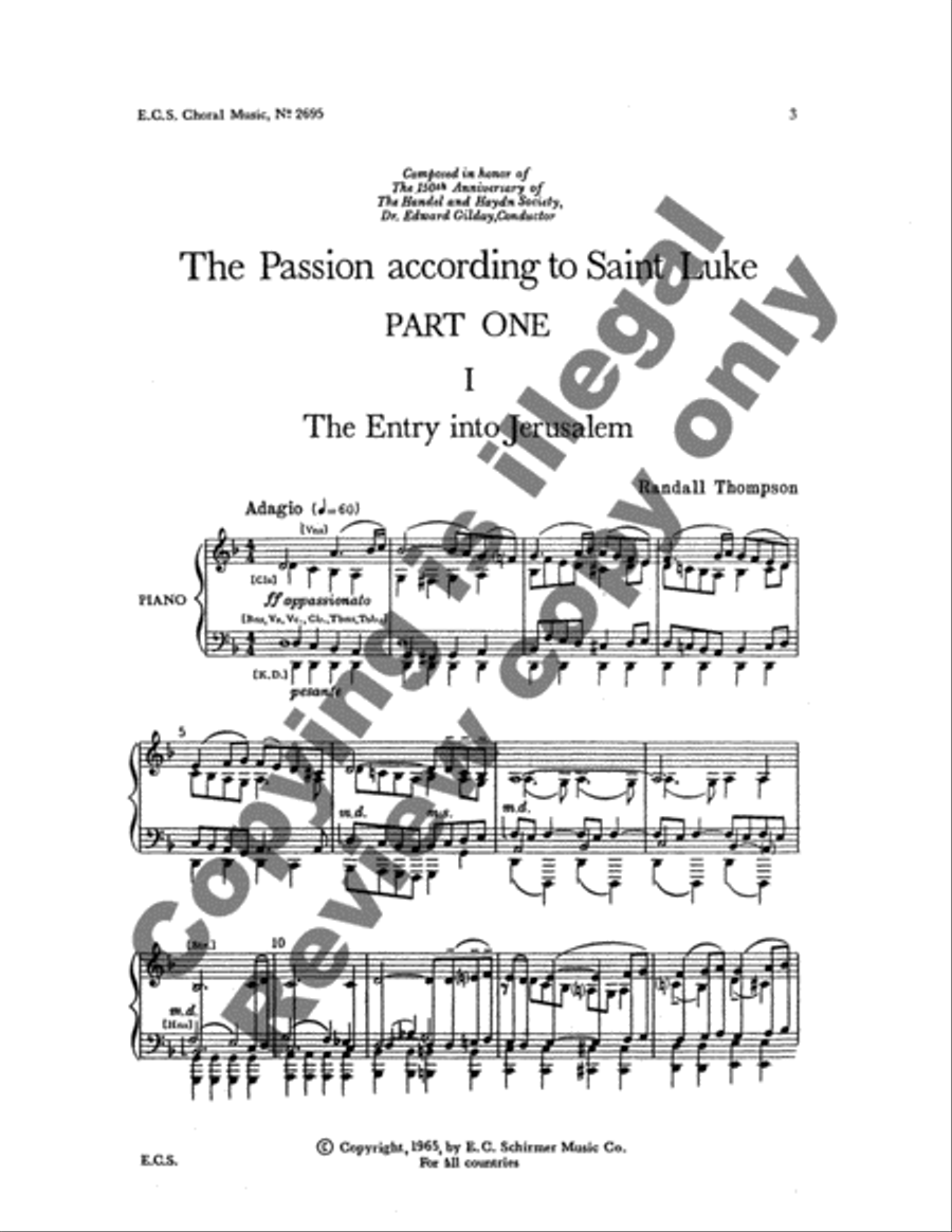 The Passion According to Saint Luke 4-Part scores gallery preview page 7