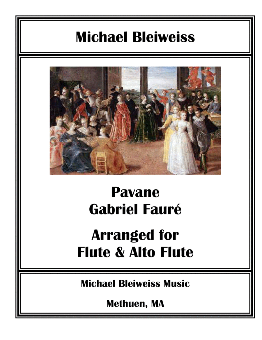 Pavane for Flute and Alto Flute Woodwind Duet scores gallery preview page 1