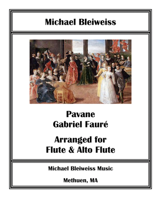 Book cover for Pavane for Flute and Alto Flute