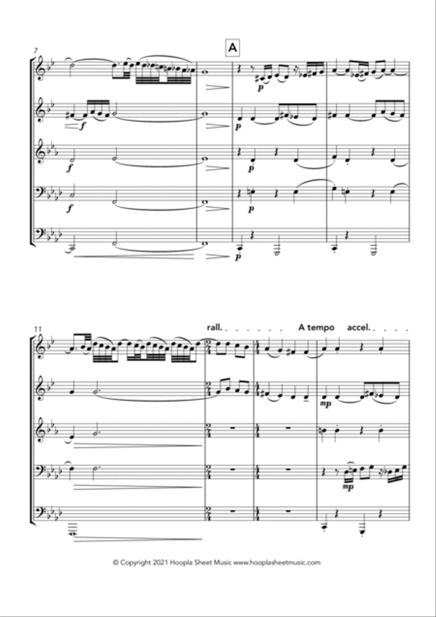 Hava Nagila Brass Ensemble scores gallery preview page 2