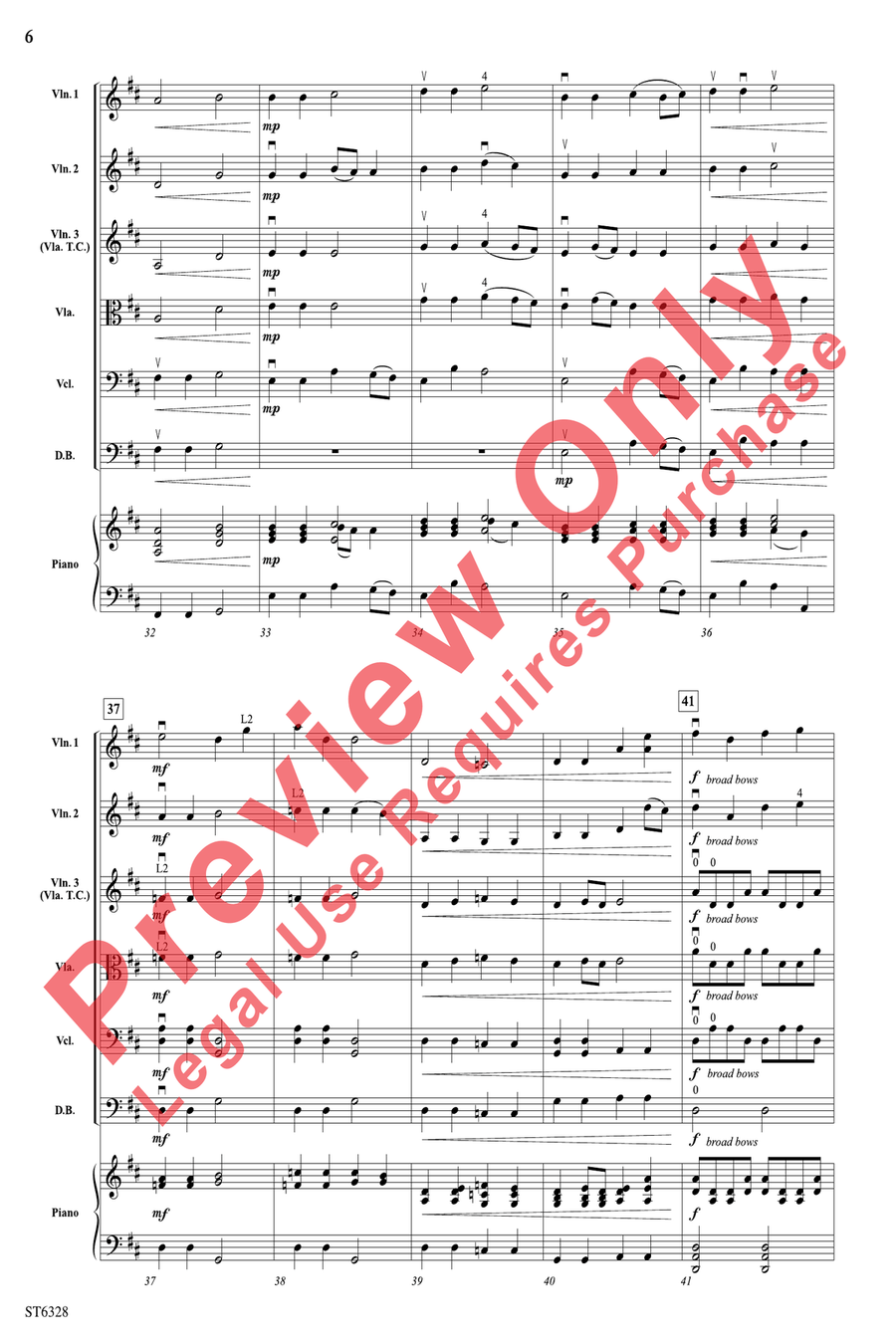 Fantasy on a Japanese Folk Song String Orchestra scores gallery preview page 6