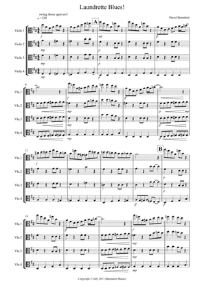 Laundrette Blues! for Viola Quartet