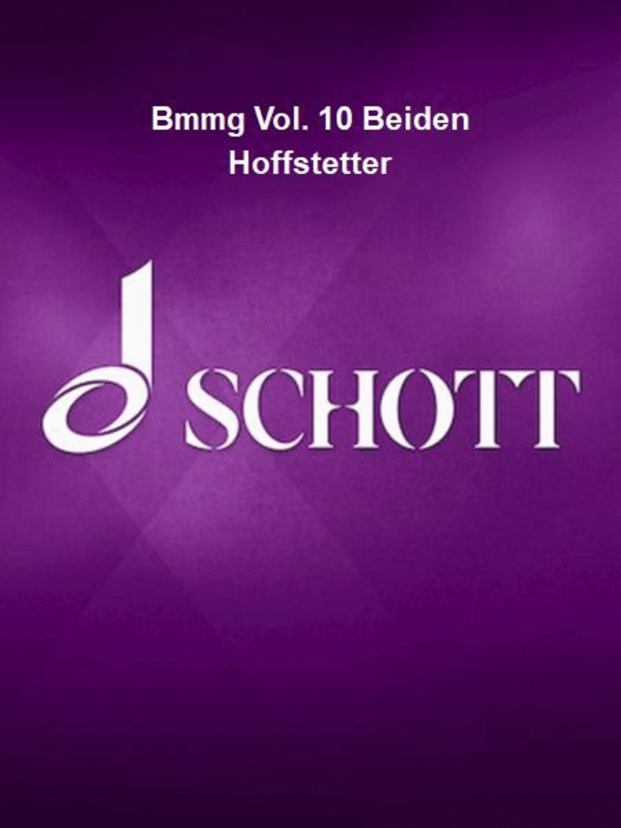 Bmmg Vol. 10 Beiden Hoffstetter School and Community scores gallery preview page 1