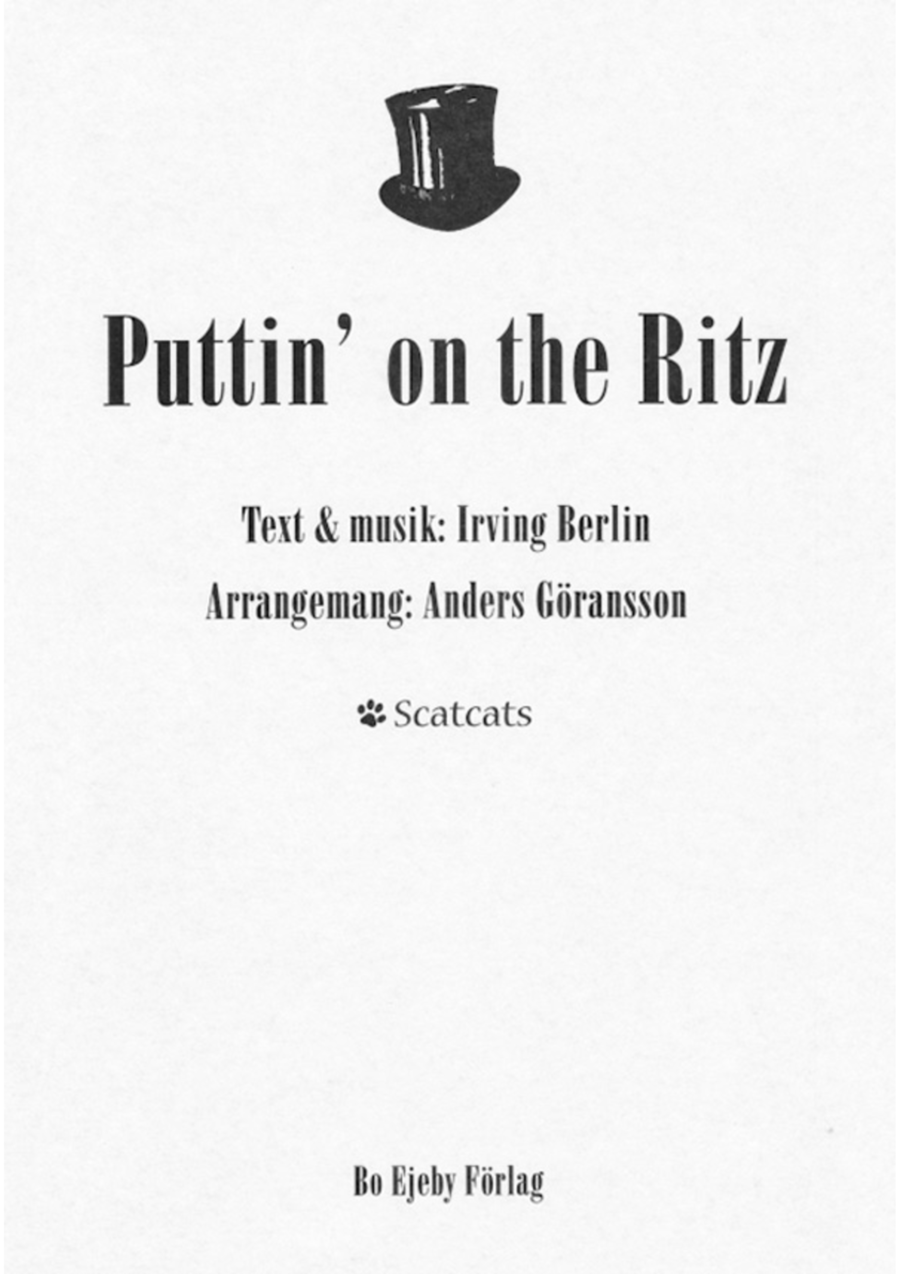 Puttin' on the Ritz SSAATTBB scores gallery preview page 1
