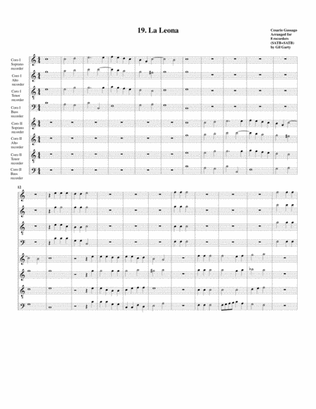 Sonata no.19 a8 (28 Sonate a quattro, sei et otto, con alcuni concerti (1608)) "La Leona" (arrangeme
