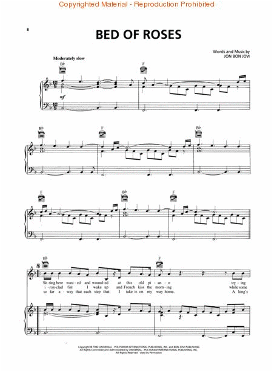 Power Ballads Piano, Vocal, Guitar scores gallery preview page 3