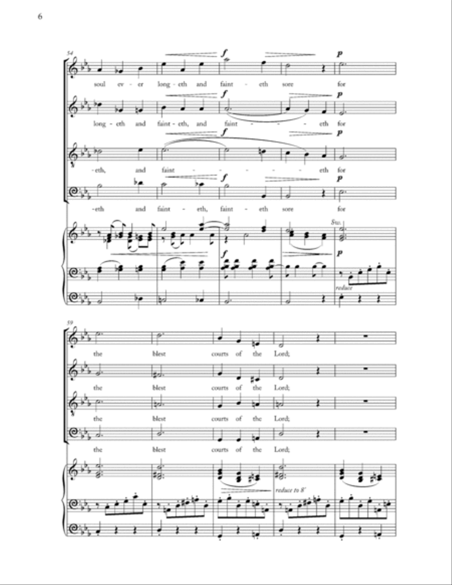 How Lovely Are Thy Dwellings 4-Part scores gallery preview page 6