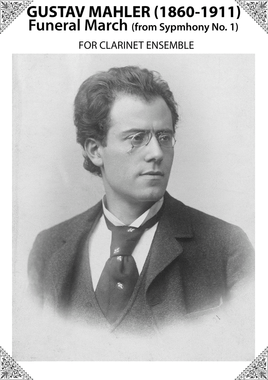 Gustav Mahler Funeral March (from Symphony No. 1) for Clarinet Ensemble Woodwind Quintet scores gallery preview page 1