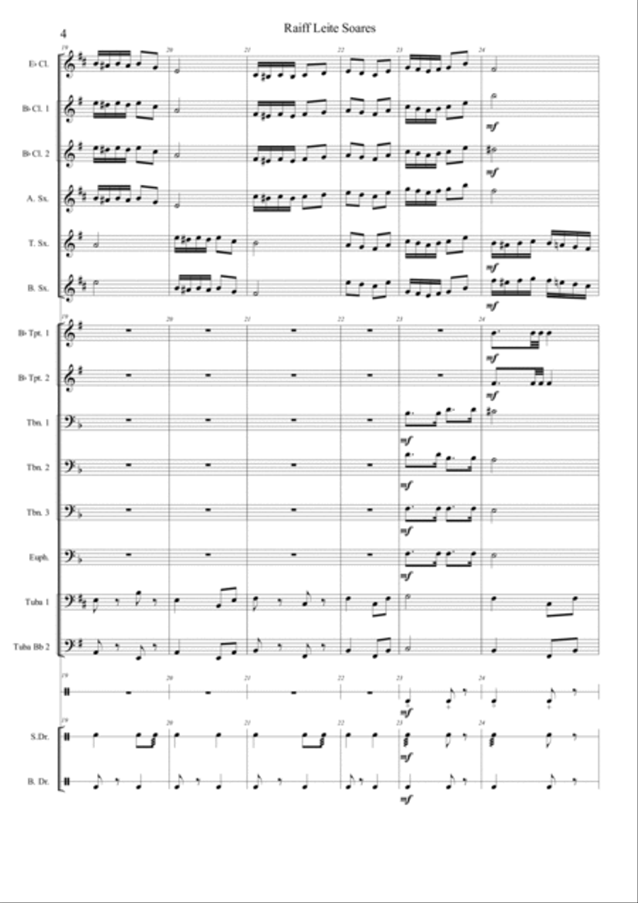 Raiff Leite Soares Marching Band scores gallery preview page 6