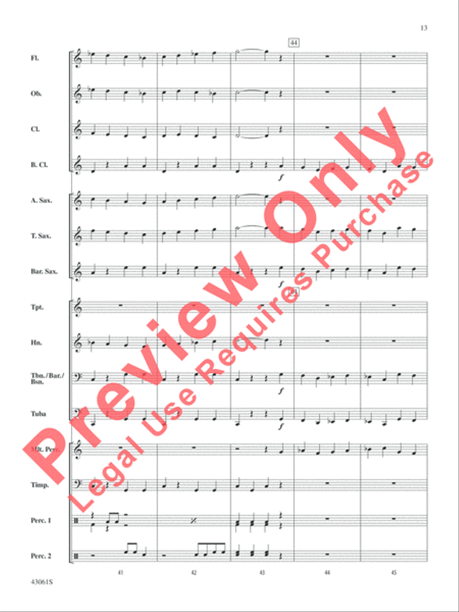 Merry Kisimusi Concert Band scores gallery preview page 14