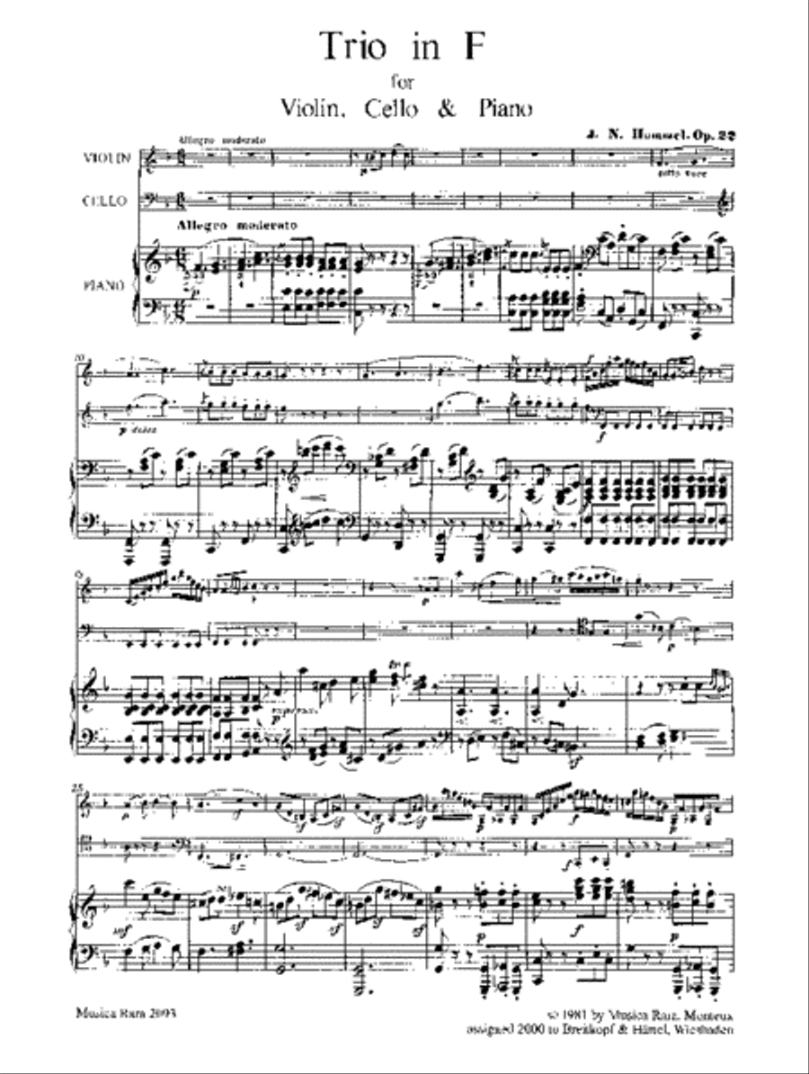 Piano Trio in F major Op. 22 Piano Trio scores gallery preview page 2