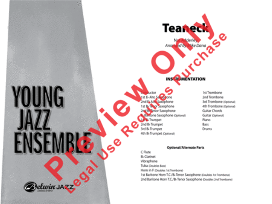 Teaneck Teaneck Jazz Ensemble scores gallery preview page 18