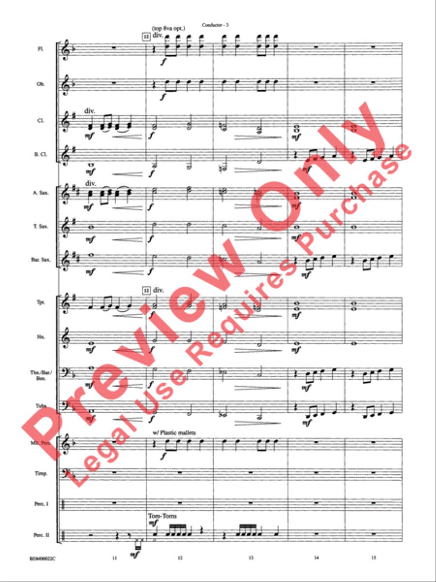 Ancient Moon Concert Band scores gallery preview page 6