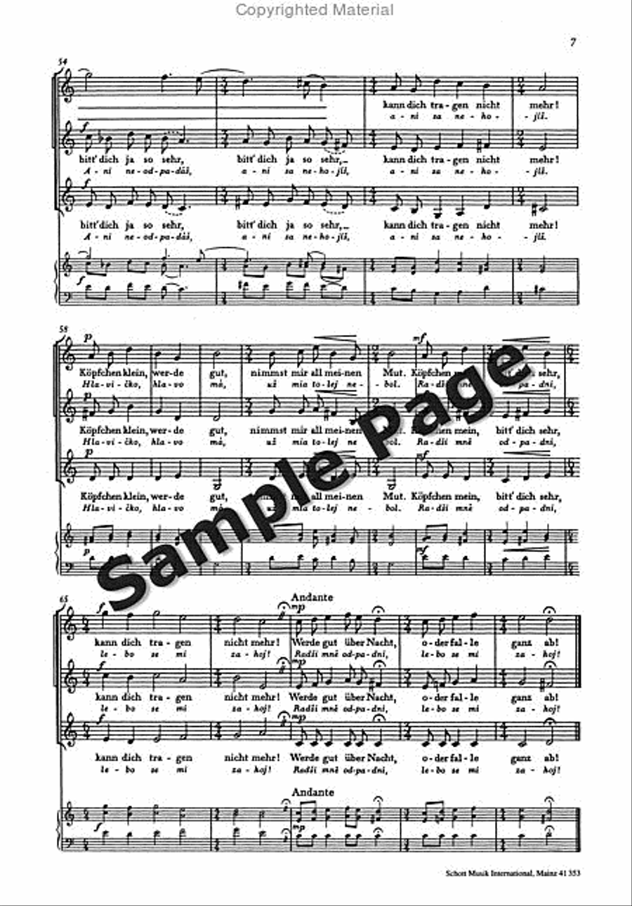 Sag mir Gott Sag mir Gott SSA scores gallery preview page 8