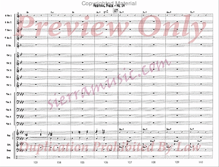 Festival Piece Big Band scores gallery preview page 15