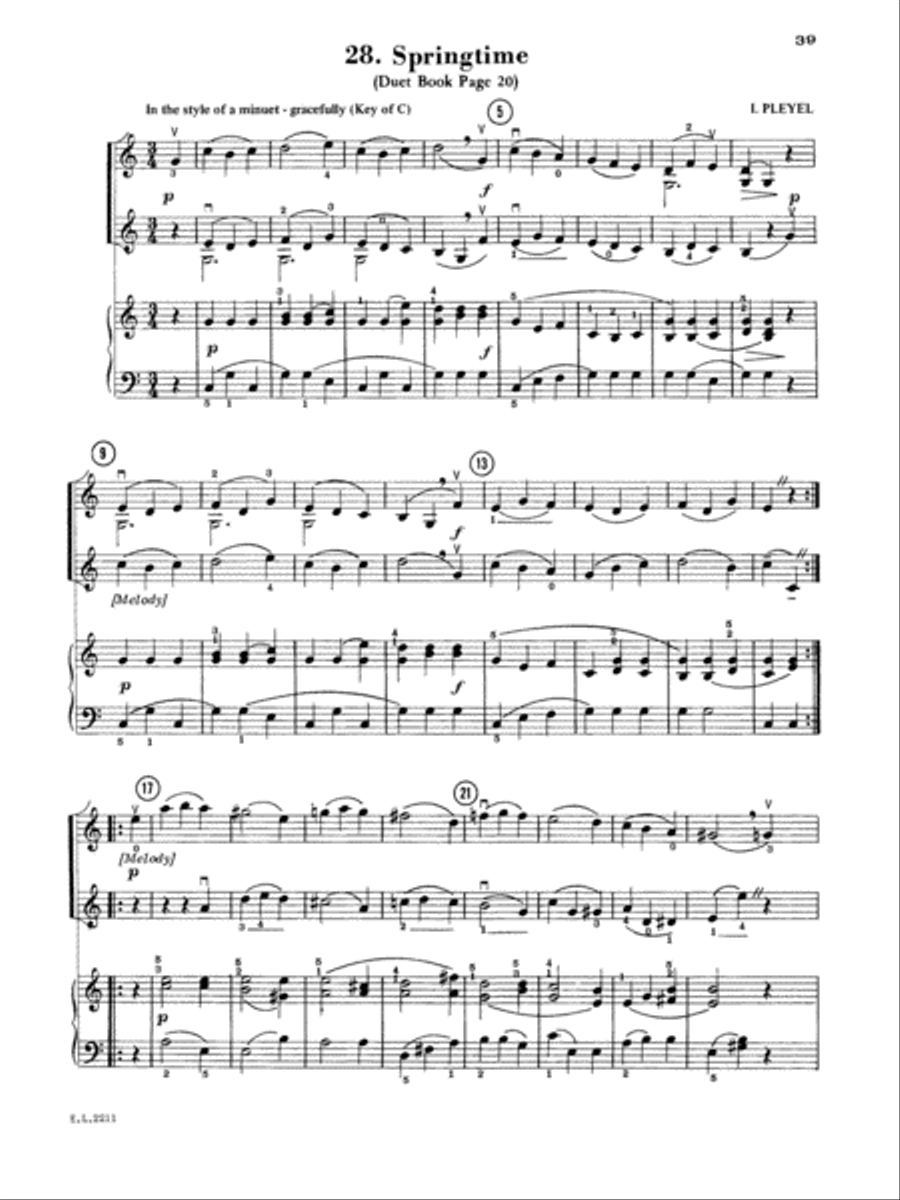 Beautiful Music for Two String Instruments, Book 2 Chamber Orchestra scores gallery preview page 4