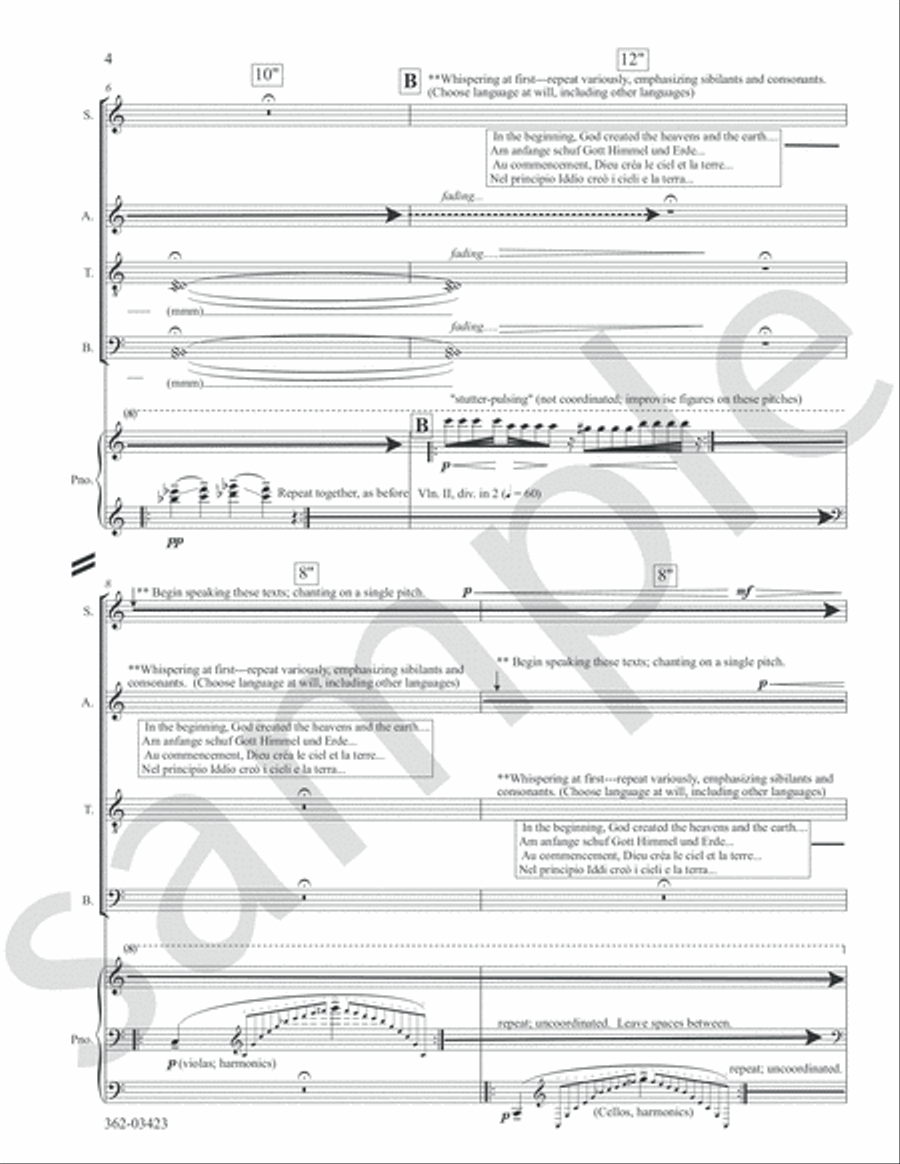 Without Form and Void 4-Part scores gallery preview page 5