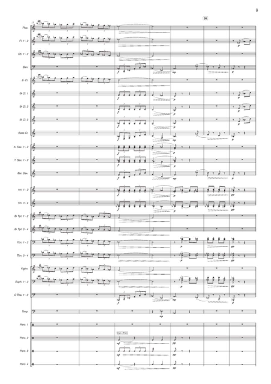 Castell al Vent. Pasodoble Concert Band scores gallery preview page 4