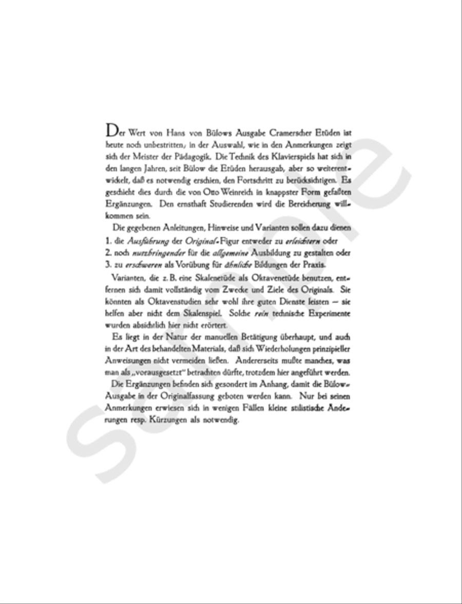 60 Studies for Piano, Selected and ed. by Hans von Bülow Piano Method scores gallery preview page 2