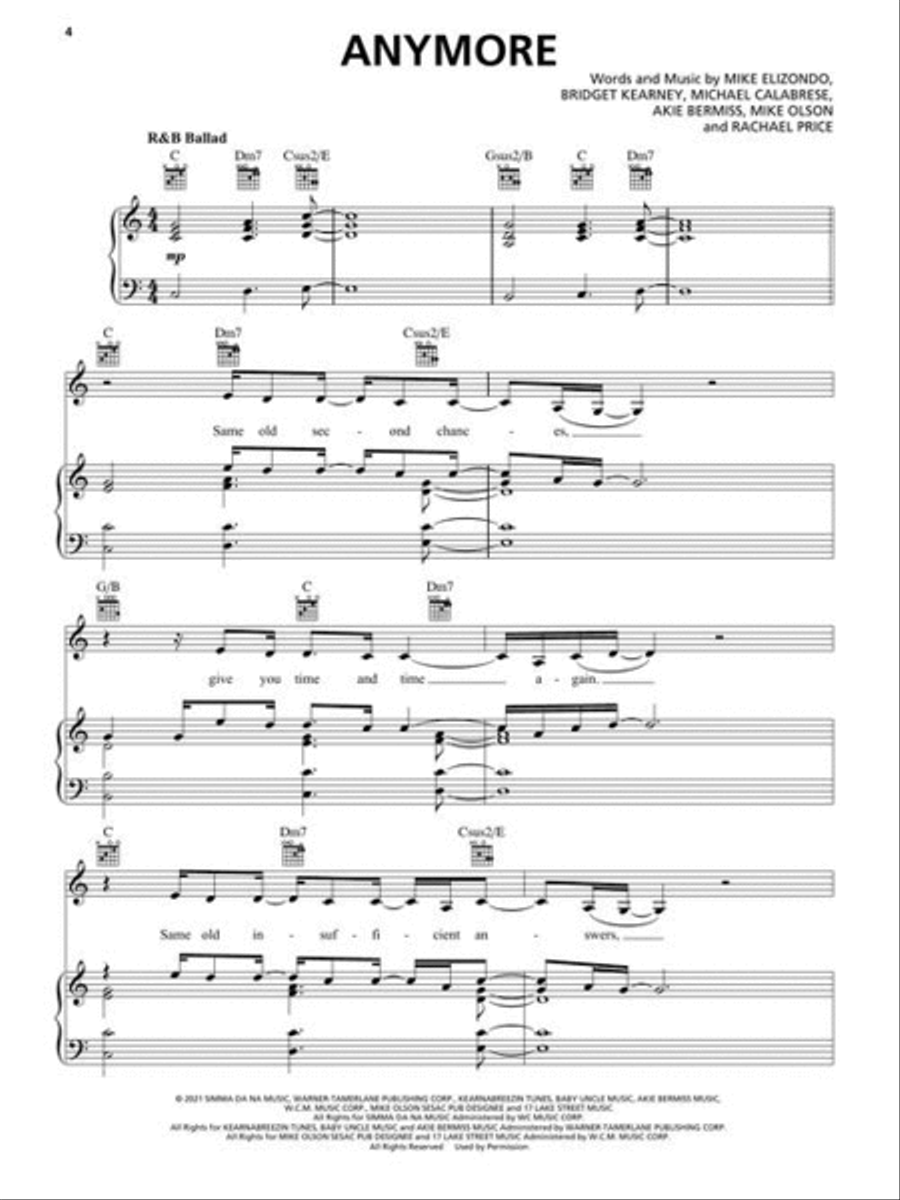 Lake Street Dive Songbook Piano, Vocal, Guitar scores gallery preview page 4