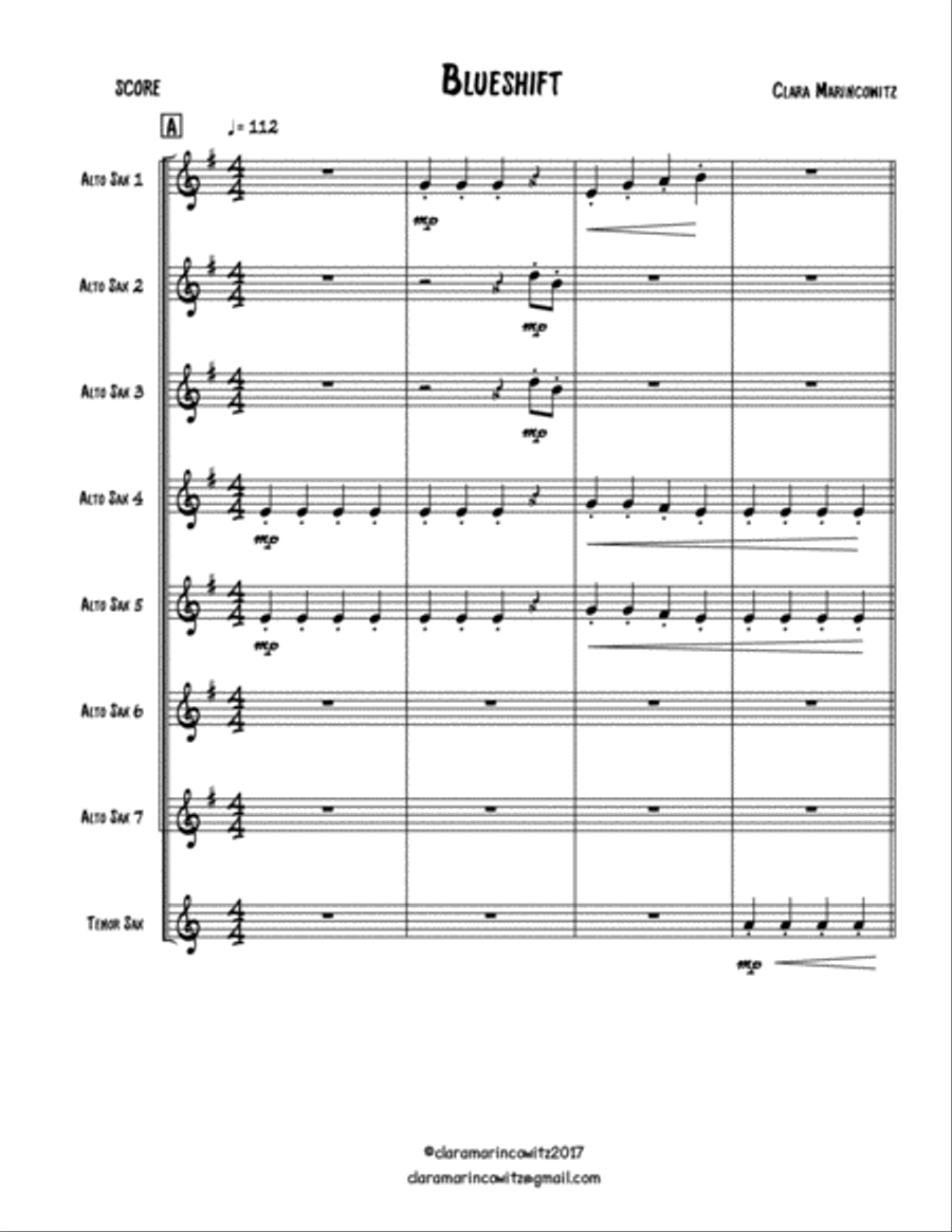 Blueshift Woodwind Ensemble scores gallery preview page 2