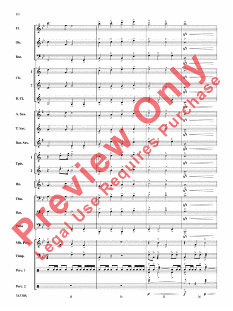 From the Realms of Glory! Concert Band scores gallery preview page 11