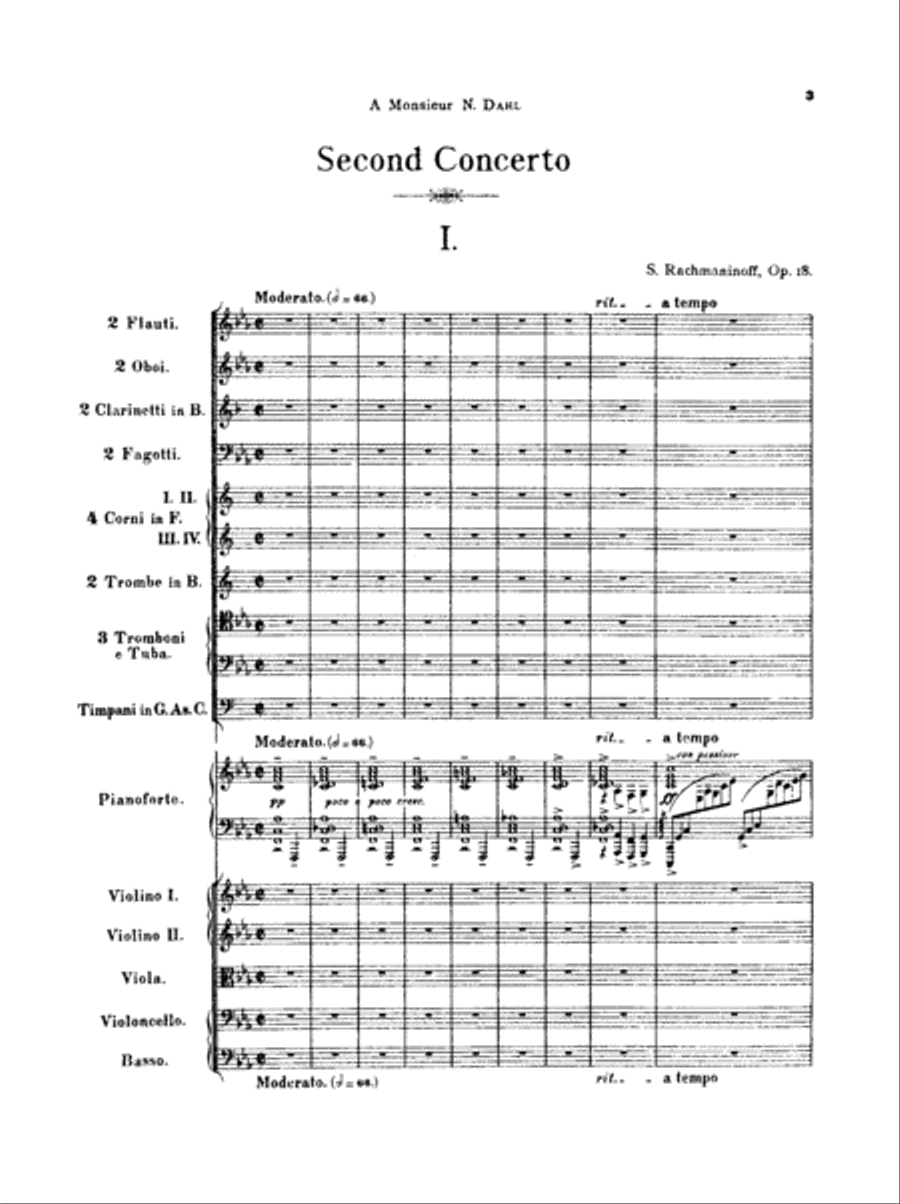 Piano Concerto No. 2, Op. 18 Full Orchestra scores gallery preview page 4