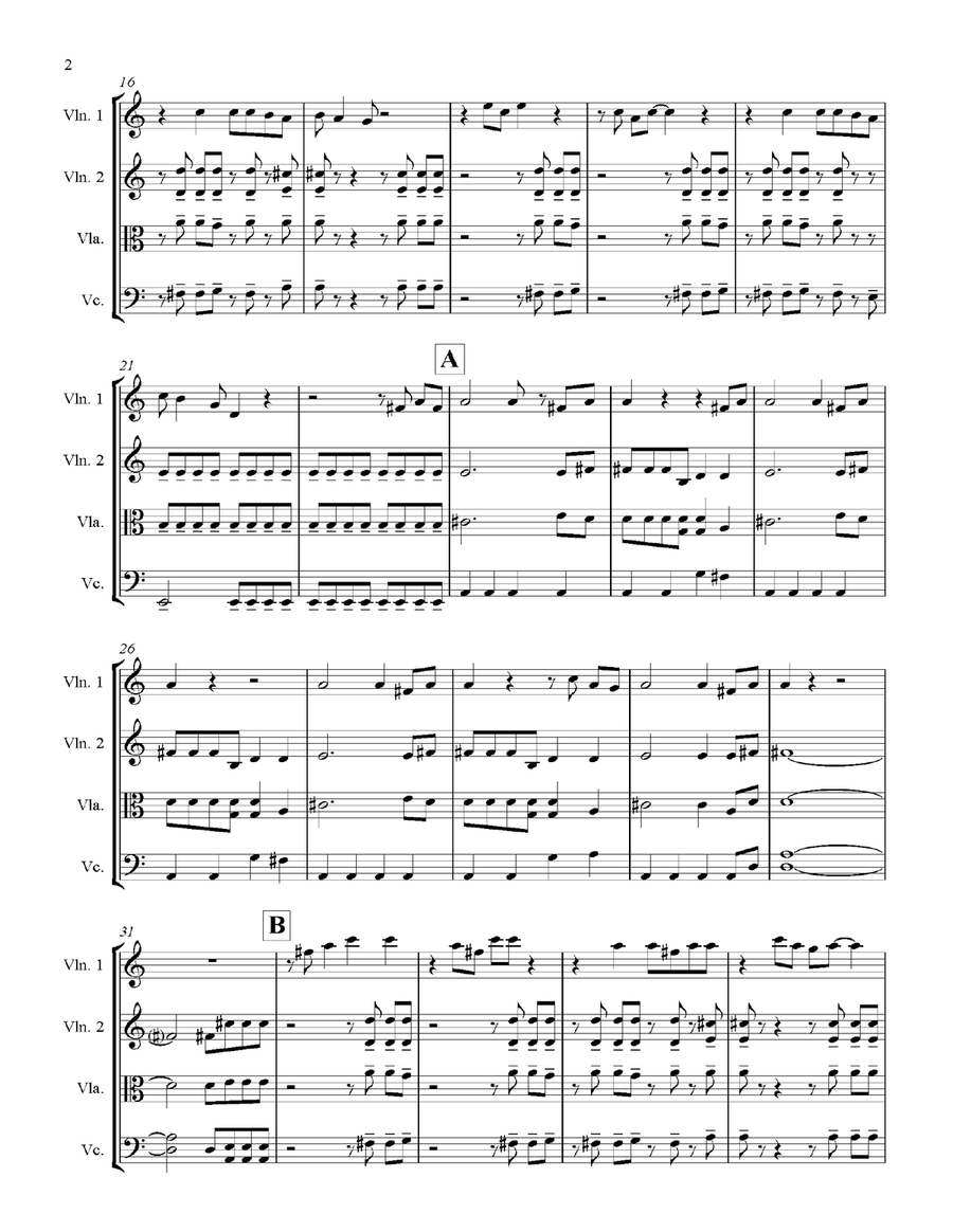 Highway To Hell Highway To Hell String Quartet scores gallery preview page 2