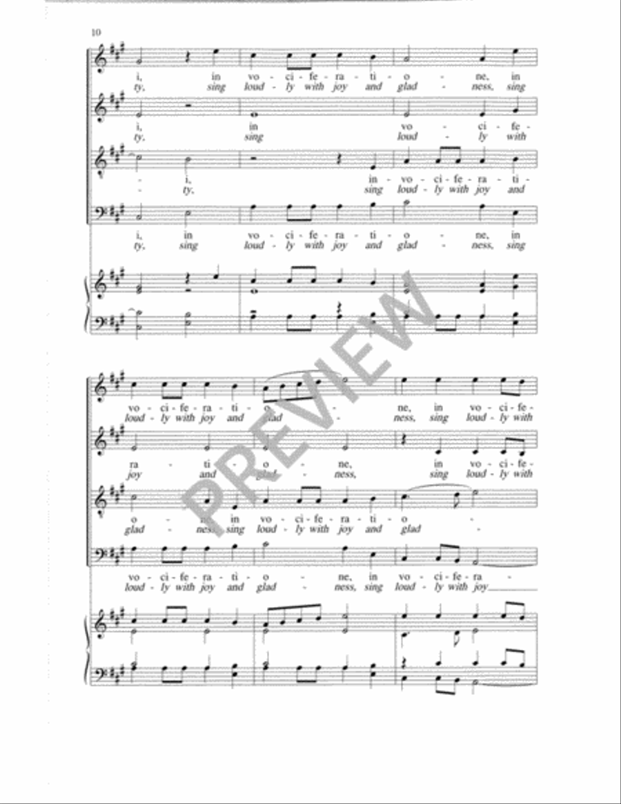 Exsultate justi 4-Part scores gallery preview page 11