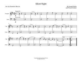 Silent Night- Trumpet and Tuba Duet