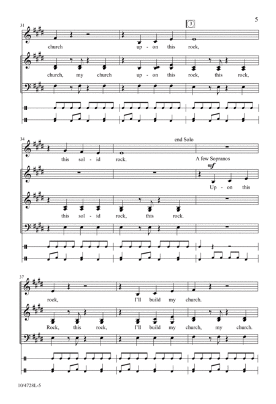 Upon This Rock 3-Part scores gallery preview page 5