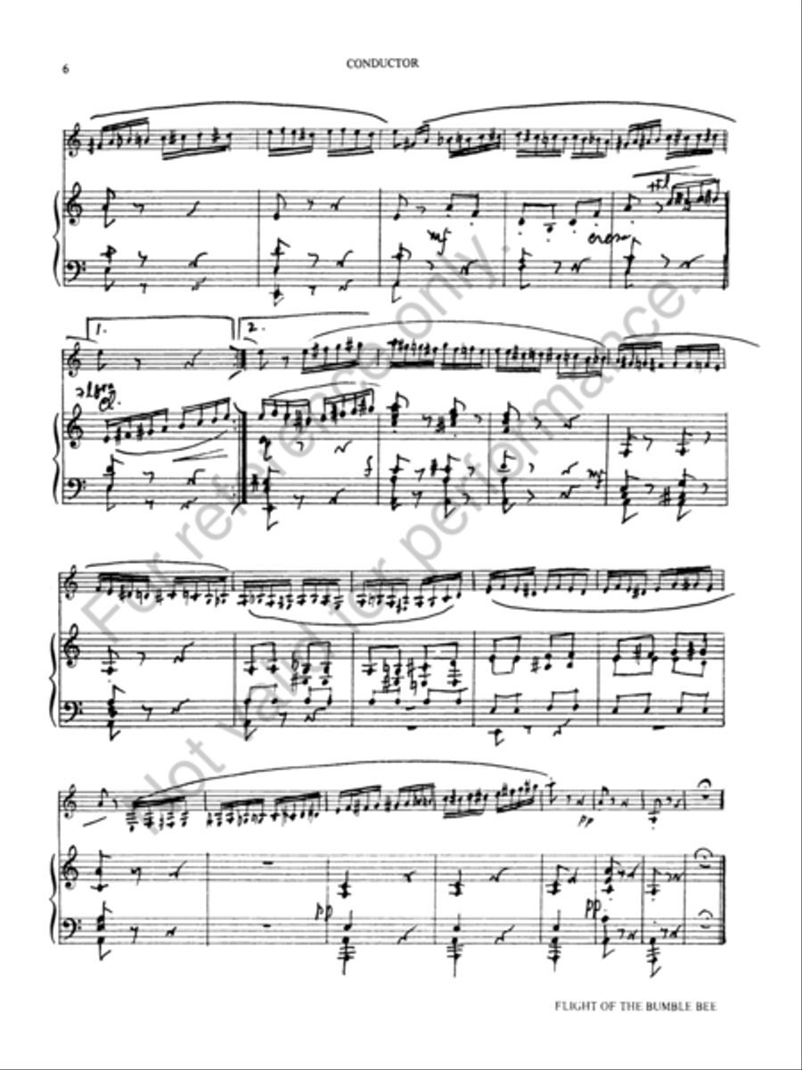 Flight of the Bumblebee Concert Band scores gallery preview page 7