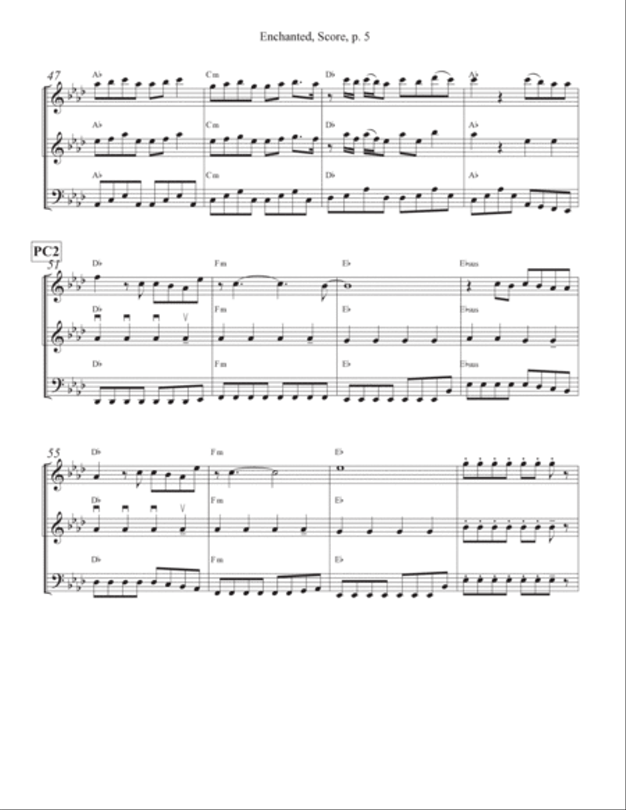 Enchanted String Trio scores gallery preview page 5