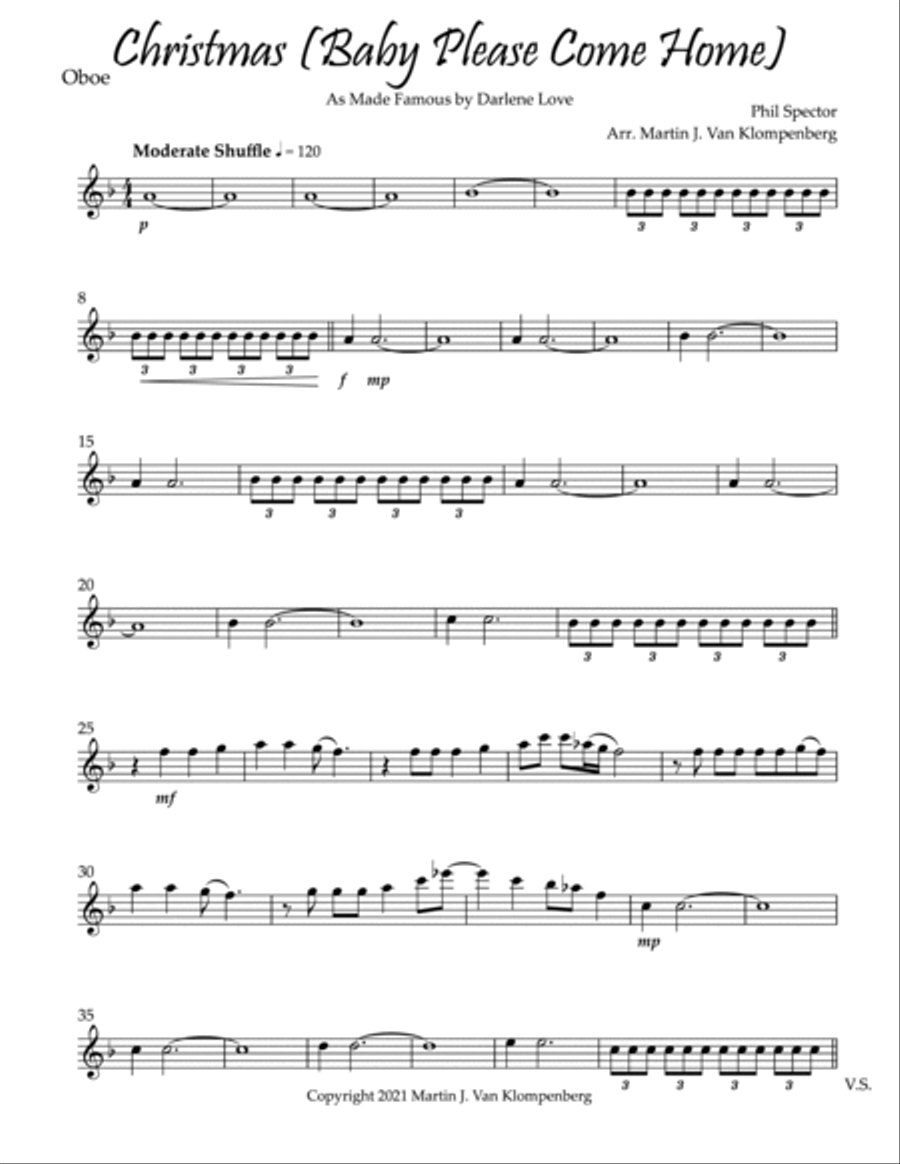 Christmas (baby Please Come Home) Woodwind Quintet scores gallery preview page 4