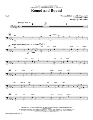 Round and Round (from The Voice) (arr. Ed Lojeski) - Bass