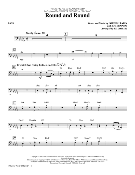 Round and Round (from The Voice) (arr. Ed Lojeski) - Bass