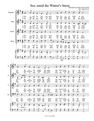 See, amid the Winter's Snow (for SATB choir, a cappella)
