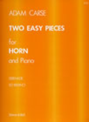 Book cover for Two Easy Pieces for Horn and Piano